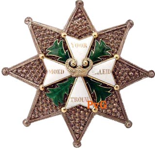 Plaque van Ridder Grootkruis (met dank aan Pieter van Gulik