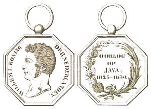 Medaille van den Oorlog op Java 1825-1830