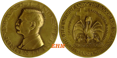 Karl Landsteiner-penning in brons, type 3, 50 millimeter