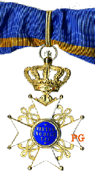 Het nekkruis van een Commandeur in de Orde van de Nederlandse Leeuw