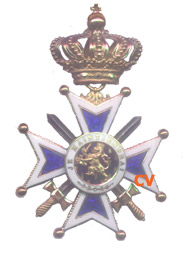 Gouden versiersel der Orde van Oranje-Nassau met de zwaarden