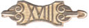 zilveren gesp 'XVIII'