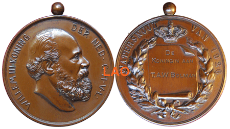 Watersnoodmedaille 1926 in brons